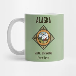 Alaska Social Distancing, Expert Level Mug